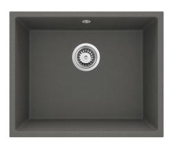 GraniteMy Universal Granit Siva, temna Umivalnik 50x40 cm Nadgradnja, Podgradnja in Ravna vgradnja z RVS čepom 1208970744