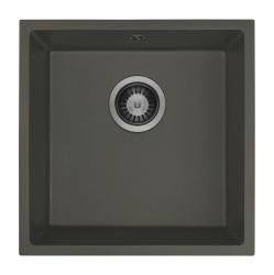 GraniteMy Universal Granit Siva, temna Pomivalno korito 40x40 cm Nadgradnja, Podgradnja in Ravna vgradnja z Gun metal Plugom 1208970746