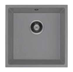 GraniteMy Univerzalno Granitno Sivo Korito 40x40 cm Nadgradnja, Podgradnja in Površinska vgradnja z Gun metal Vtičnico 1208970750