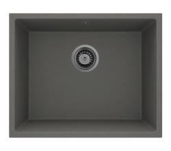 GraniteMy Universal Granit Siva, temna Umetni umivalnik 50x40 cm Nadgradnja, Podgradnja in Ravna vgradnja z Gun metal Vtičem 1208970754