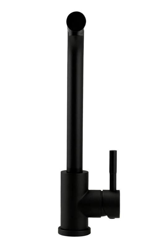 Črni Komplet Umivalnika 50x40cm z Črno Kuhinjsko Pipo 1208970765