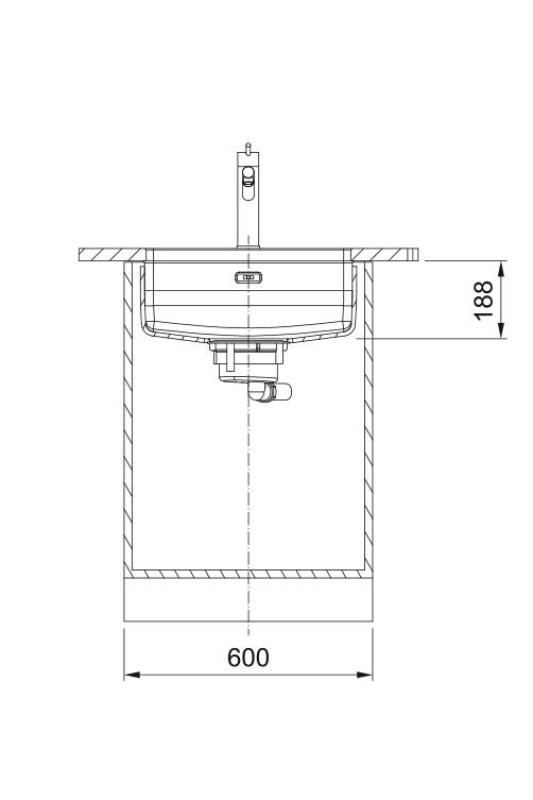 Franke Maris Quiet MQX 110.50 RVS Umivalnik 50x40 cm Vgradnja 122.0694.477