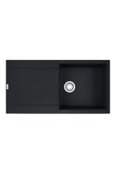 Franke Maris MRG 611-97 Fragranite Mat Črna Pomivalno Korito 97 x 50 cm Nadgradnja z Odcejevalnim Delom 114.0628.967