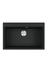 Franke Maris MRG 610-70 TL Fragranite Mat Črna Pomivalno Korito 78 x 50 cm Nadgradnja z Luknjami za Pipo 114.0668.727