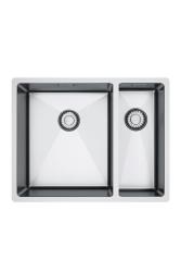 Franke Bolero Plus New R10 B2X 260-34-16 BL 1,5 Pol in pol nerjavno jeklo umivalnik za ravno vgradnjo, podgradnjo in nadgradnjo56x45 cm 127.0733.339
