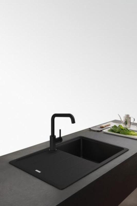 Franke Lina U Kuhinjska pipa Vrtljivi izliv Črna 115.0728.474