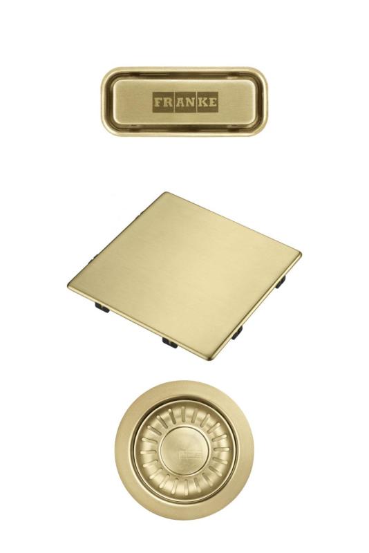 Franke Kubus 2.0 barvni set Odtočni set Zlato 1208970836