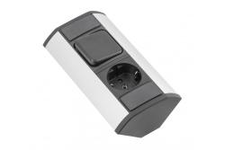 MINI kotni podaljšek s stikalom in vtičnico Schuko 230 V 16 A