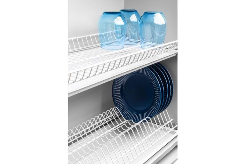 Drainer GTV BASIC 3, dve ravni, omara 800, za plošče 16 - 18 mm, 2x predal, bela