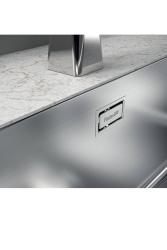 Foster Phantom Slimline RVS Umivalnik 40x40cm Podgradnja za keramične kuhinjske pulte 1208971123