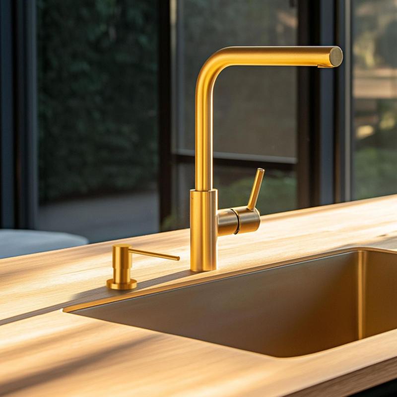 Ausmann Lirio Vgradni dozirnik za milo Zlata barva, polnjenje od zgoraj 1208971199