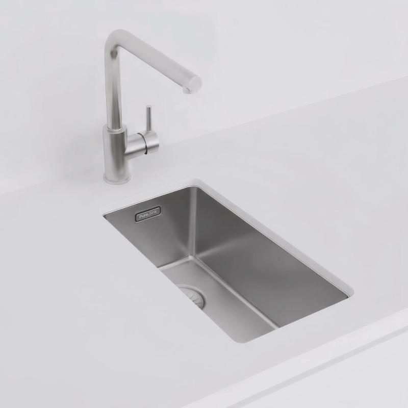Pure.Sink Exclusivo majhno nerjaveče jeklo umivalnik 18x40 cm 10mm radij podgradnja, vgradnja in nadgradnja PEX1840-02