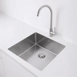 Pure.Sink Exclusivo RVS umivalnik 40x40 cm 10mm radius vgradnja, ravna gradnja in nadgradnja PEX4040-02