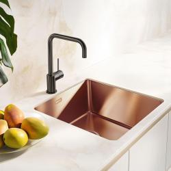 Pure.Sink Exclusivo Bakreno pomivalno korito 40x40 cm 10mm radij podgradnja, ravna gradnja in nadgradnja PEX4040-62