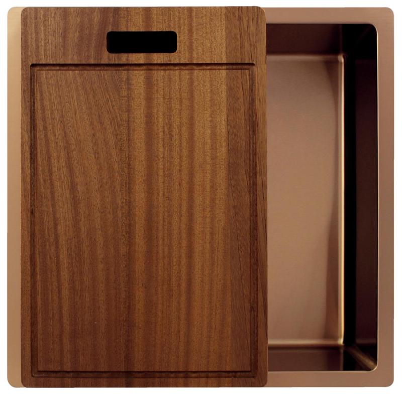 Pure.Sink Exclusivo Bakreno pomivalno korito 40x40 cm 10mm radij podgradnja, ravna gradnja in nadgradnja PEX4040-62