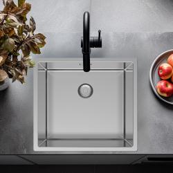 Pure.Sink Exclusivo RVS umivalnik 45x40 cm 10mm radij podgradnja, ravna gradnja in nadgradnja PEX4540-02