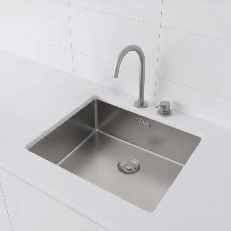 Pure.Sink Exclusivo RVS umivalnik 50x40 cm 10mm polmer vgradnja, ravna vgradnja in nadgradnja PEX5040-02