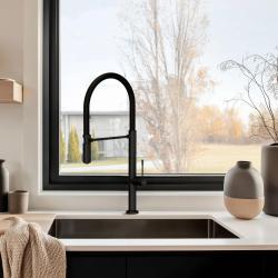Pure.Sink Exclusivo Gun metal umivalnik 50x40 cm 10mm radij podgradnja, ravna gradnja in nadgradnja PEX5040-61