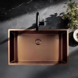 Pure.Sink Exclusivo veliko bakreno korito 70x40 cm 10mm radij podgradnja, vgradnja in nadgradnja PEX7040-62