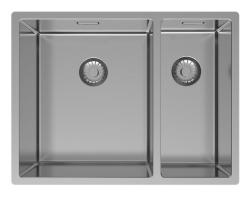 Pure.Sink Exclusivo RVS 1,5 spoelbak in pol in 34+18 cm 10mm radij PEX341840-02