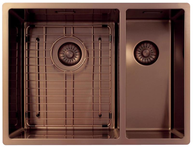 Pure.Sink Exclusivo Bakrena 1,5 en in pol umivalnik 34+18 cm 10mm polmer PEX341840-62