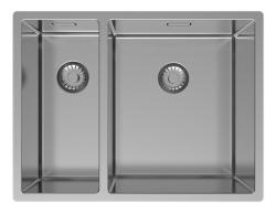 Pure.Sink Exclusivo RVS 1,5 pol in pol umivalnik 18+34 cm 10mm radij PEX183440-02