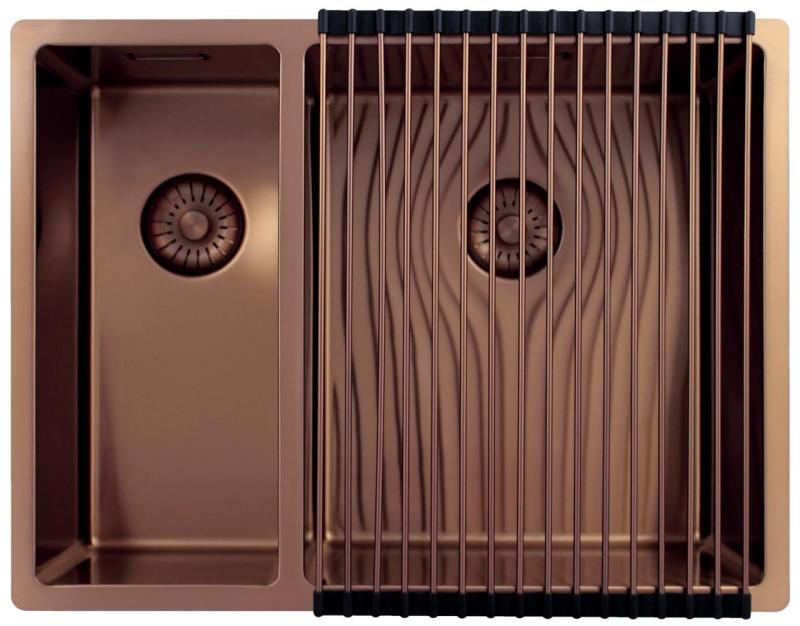 Pure.Sink Exclusivo Bakren 1,5 enainpolovna umivalnik 18+34cm 10mm radij PEX183440-62