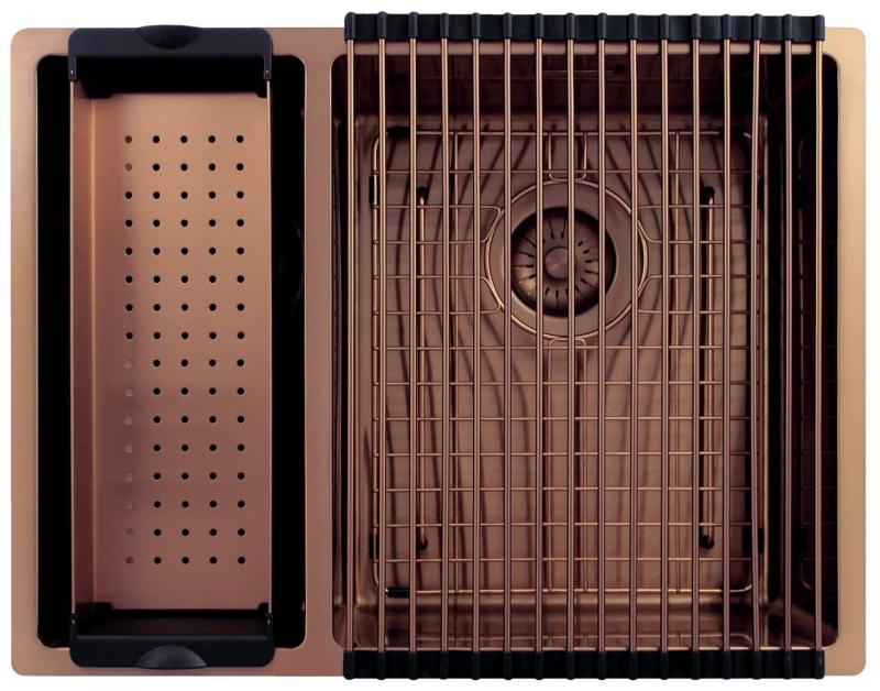 Pure.Sink Exclusivo Bakren 1,5 enainpolovna umivalnik 18+34cm 10mm radij PEX183440-62