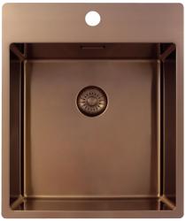 Pure.Sink Exclusivo Bakreno umivalno korito 44x52 cm Tapwing z odprtino za pipa 10mm radius PEX4040T-62