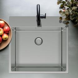 Pure.Sink Exclusivo RVS umivalnik 54x52cm Tapwing z luknjico za pipo, radius 10mm PEX5040T-02