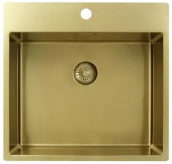 Pure.Sink Exclusivo Zlato umivalnik 54x52 cm Tapwing z odprtino za pipo 10mm radius PEX5040T-60
