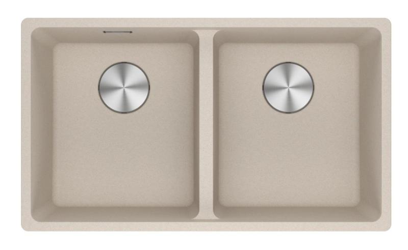 Franke Maris MRG 220-35-35 Fragranite Coffee cream dvojno pomivalno korito za ravno vgradnjo 135.0725.668