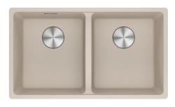 Franke Maris MRG 120-35-35 Fragranite Coffee cream dvojno pomivalno korito za vgradnjo 125.0725.661