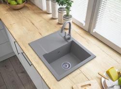 Graniteland Nex Granitno sivo pomivalno korito z odcejevalnikom 574x464 mm 1208971431