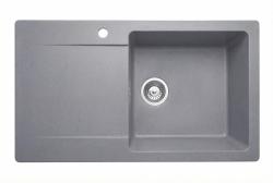 Graniteland Liri Granitni sivi umivalnik z odcejevalnikom 765x448 mm 1208971441