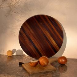 Woodsea Mesarski Krog - Orehova Lesena Deska za Rezanje Krog Ø50 cm 1208971533