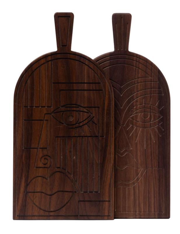 Woodsea Mask Oreh - Maska iz orehovega lesa, deska za rezanje in serviranje 38x19 cm 1208971561
