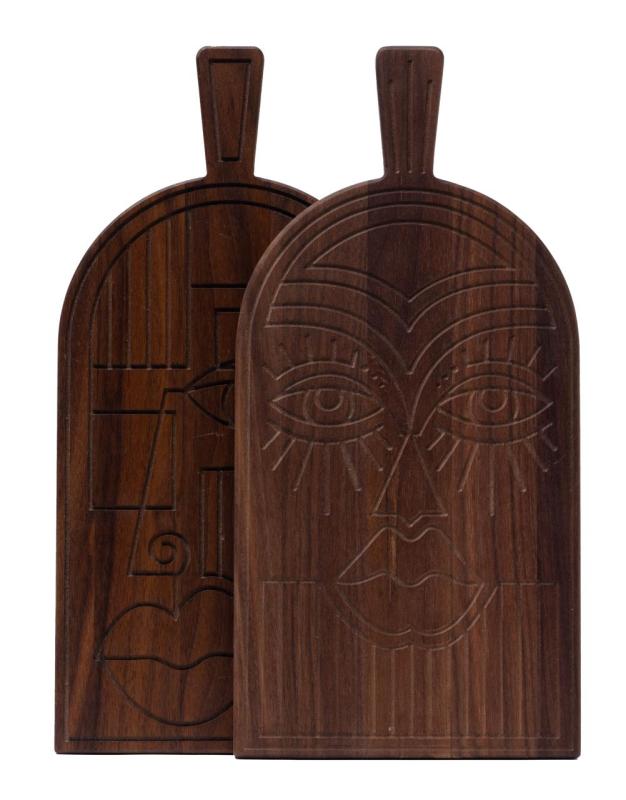Woodsea Mask Oreh - Maska iz orehovega lesa, deska za rezanje in serviranje 38x19 cm 1208971561