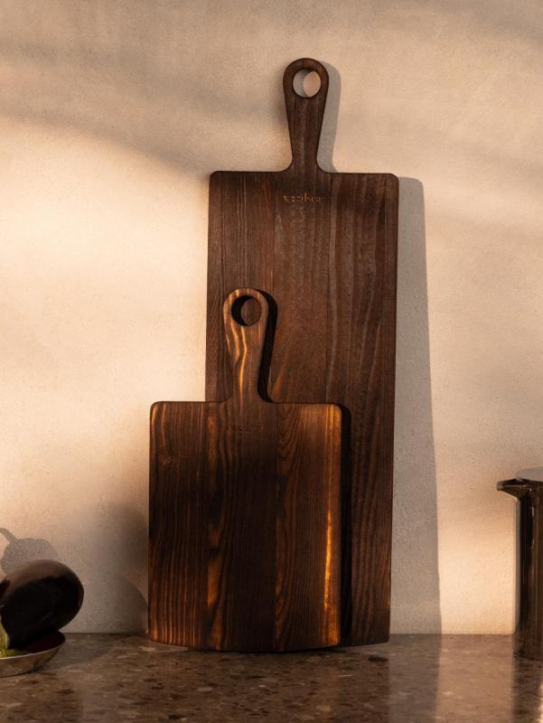 Izgorela lesena deska Woodsea Pine L - Deska za rezanje iz bora 20x82 cm 1208971577