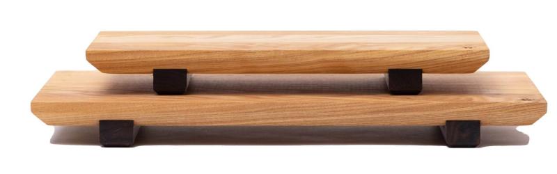 Woodsea Sushi M - Sushideska iz jesenovega lesa z nogicami iz orehovega lesa 30x17 cm 1208971585