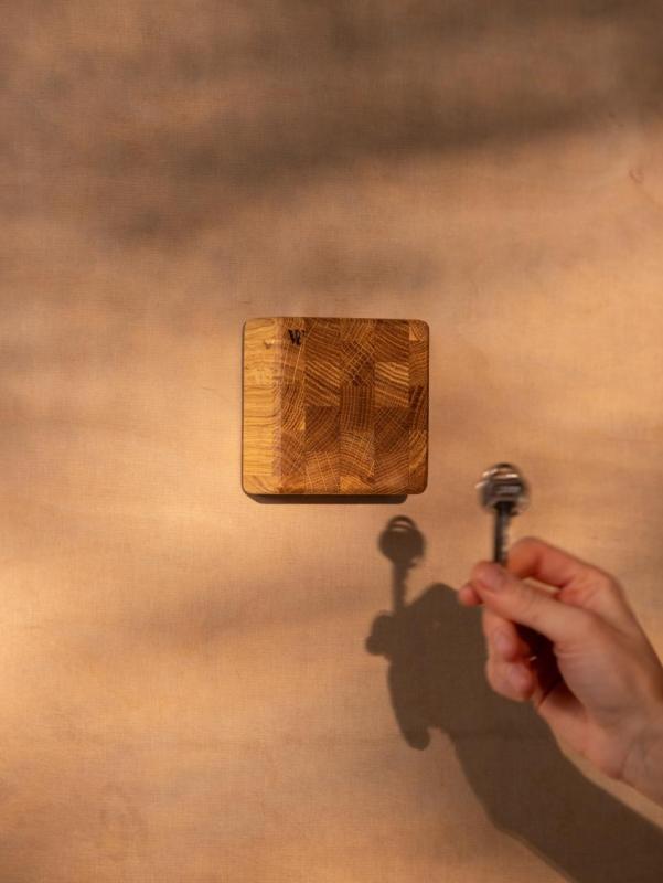 Woodsea End Grain Oak - Ključnik iz hrastovega lesa 9x9 cm 1208971600