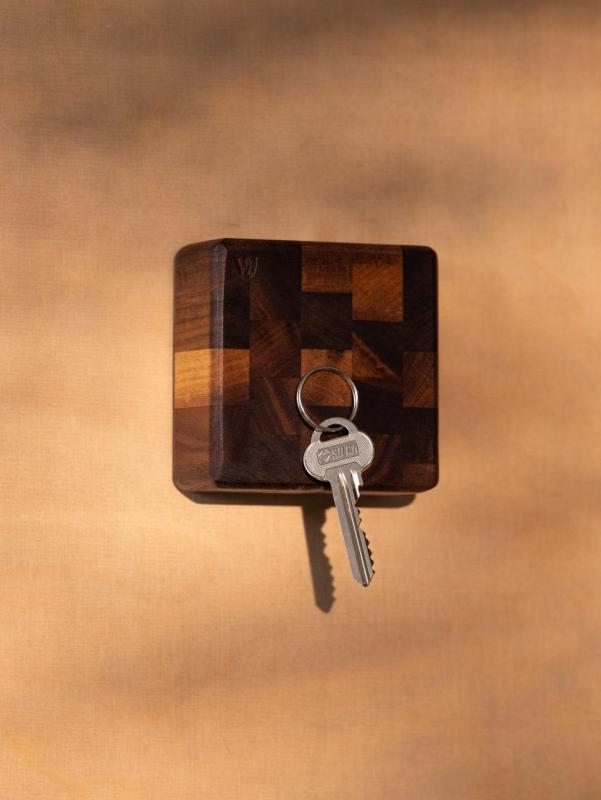 Woodsea End Grain Walnut - Ključnik iz orehovega lesa 9x9 cm 1208971601