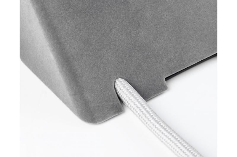 Pohištvena vtičnica SOFITO, 2xSHUKO, USB A+C, kabel 1,5 m, siva flisaka