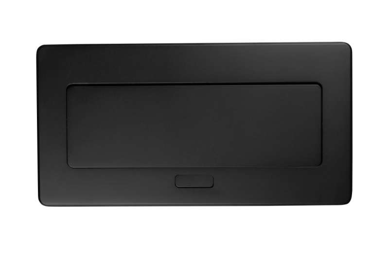 Pohištvena vtičnica MULTISOFT, 2xSHUKO, USB A+C, RJ45, HDMI kabel 1,5 m, črna