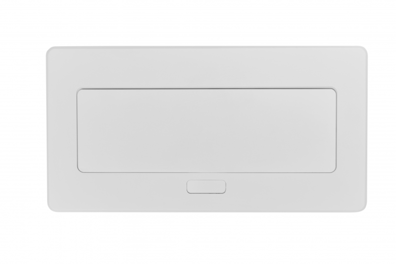 MULTISOFT pohištvena vtičnica 2x vtičnica z ozemljitvijo, USB A+C, RJ45, HDMI, napajalni kabel s priključkom, bela