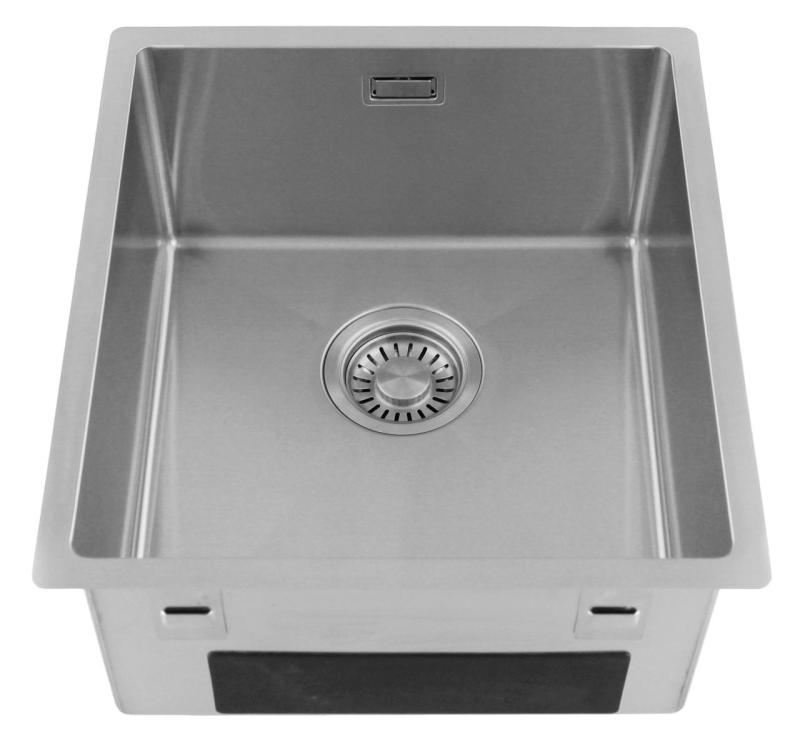 Pure.Sink Luxion Nerjaveče jeklo pomivalno korito 36x40 cm za vgradnjo pod pult, vgradnjo v pult in nad pultom  PLX3640-02