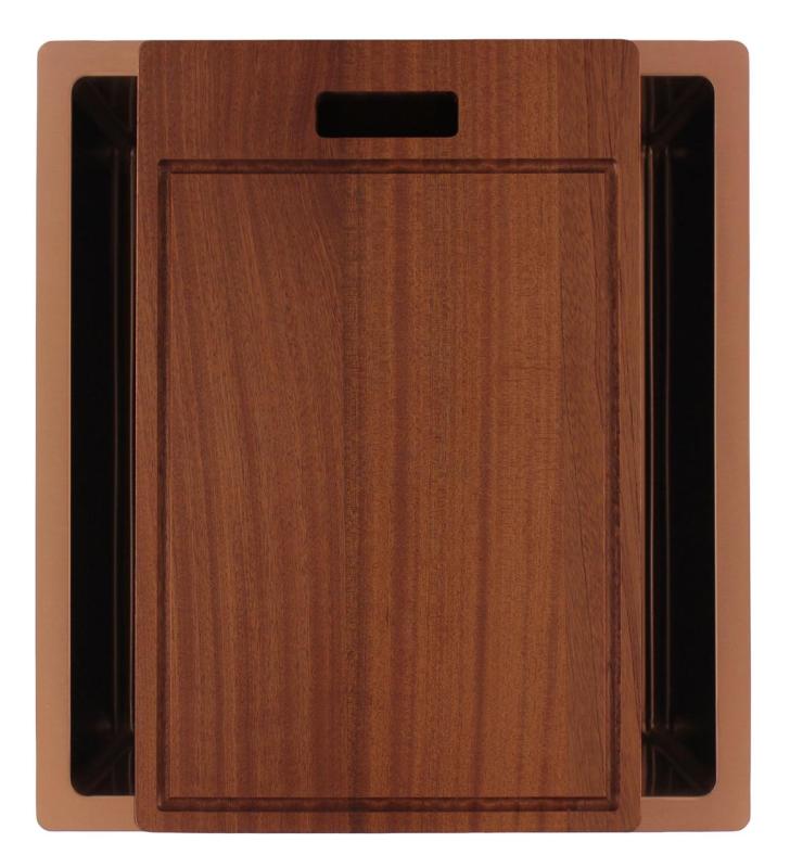 Pure.Sink Luxion Bakreni pomivalni korit 36x40 cm za vgradnjo pod pult, vgradnjo v pult in nadgradnjo PLX3640-62