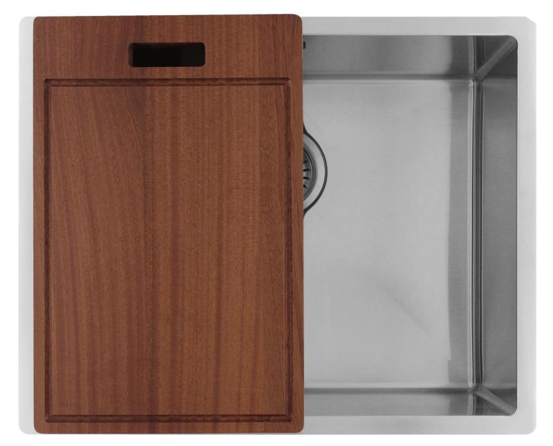 Pure.Sink Luxion Nerjaveče jeklo pomivalno korito 50x40 cm za vgradnjo pod pult, vgradnjo v pult in nadgradnjo  PLX5040-02