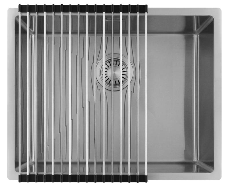 Pure.Sink Luxion Nerjaveče jeklo pomivalno korito 50x40 cm za vgradnjo pod pult, vgradnjo v pult in nadgradnjo  PLX5040-02