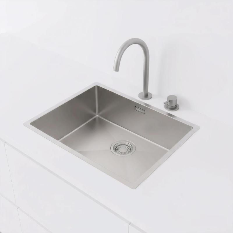 Pure.Sink Luxion Nerjaveče jeklo pomivalno korito 50x40 cm za vgradnjo pod pult, vgradnjo v pult in nadgradnjo  PLX5040-02